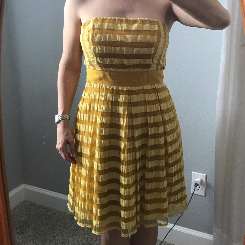 Yellow Gold strapless Limited Dress
